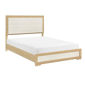 Sterling Full Bed - Natural & White by Homelegance