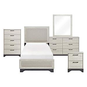 Westport 5pc Twin Bedroom Set  - Beige by Homelegance