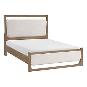 Riley 5pc Queen Bedroom Set  - Light Brown & Beige by Homelegance