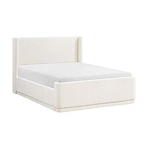 Carmel Queen Platform Bed - Beige by Homelegance
