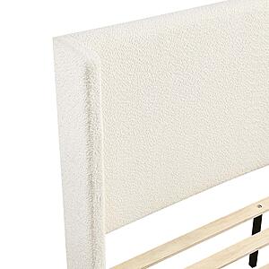 Carmel Full Platform Bed - Beige by Homelegance