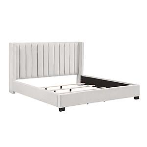 Emerson Eastern King Bed - Beige by Homelegance