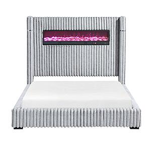 Fitzroy Eastern King Bed - Gray by Homelegance