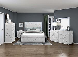 2455-1* Queen Bed - White by Homelegance