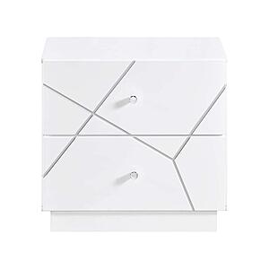 2455-4 Nightstand - White by Homelegance