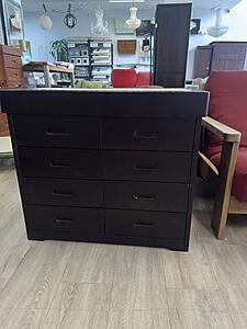 [Floor Sample] Japanese-Style Tatami 8 Drawer Dresser in Walnut by Prestige