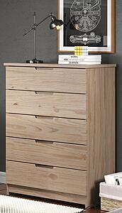 5 Drawer Chest Sandstone by Innovations