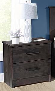 2 Drawer Nightstand Ebony by Innovations