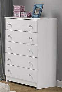 5 Drawer Chest White by Innovations