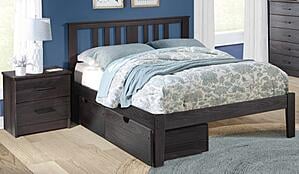 Portland Platform Bed Ebony by Innovations