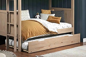 Trundle Solid Wood Twin Roll-Out Bed by Innovations