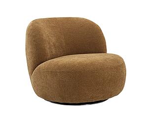 Cove Swivel Chair in Mustard by J&M Furniture