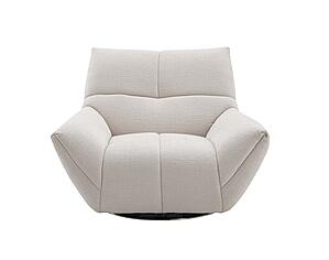 Atlas Swivel Chair in Light Grey by J&M Furniture