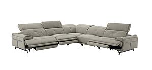Dolce Vita Reclining Sectional in Milk Tea by J&M Furniture