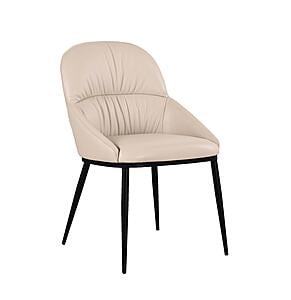 Kora Leather Chair in Light Mocha 301 (Set of 2) by J&M Furniture
