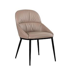 Kora Leather Chair in Mocha 300 (Set of 2) by J&M Furniture