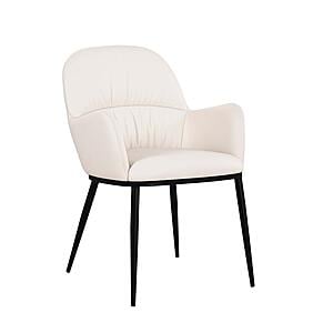 Kora Leather Armchair in Frost 812 by J&M Furniture