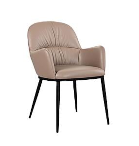 Kora Leather Armchair in Mocha 300 by J&M Furniture