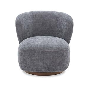 Zola Swivel Chair in Charcoal by J&M Furniture