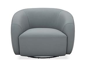 Orbit Swivel Chair in Blue by J&M Furniture