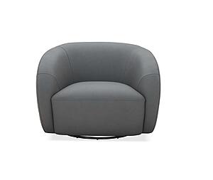 Orbit Swivel Chair in Charcoal by J&M Furniture