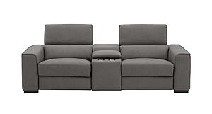Picasso Loveseat in Truffle with Console by J&M Furniture