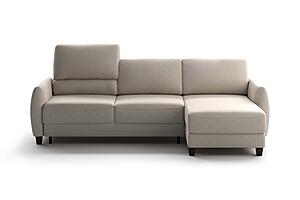 Delta Full XL Sectional (Reversible Chaise + Loveseat Sleeper) Cloud 02 by Luonto