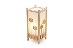 Shoji Kumiko Lamp - Flowers by Comfort Pure