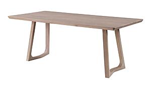 Silas Dining Table White Oak by Moe's Home Collection