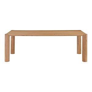 Post Small Dining Table Natural Oak by Moe's Home Collection