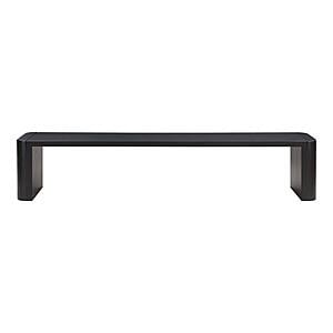 Post Large Dining Bench - Black by Moe's Home Collection