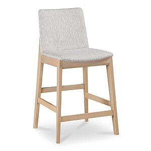 Deco Oak Counter Stool Light Grey by Moe's Home Collection