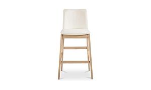 Deco Oak Barstool PVC White by Moe's Home Collection
