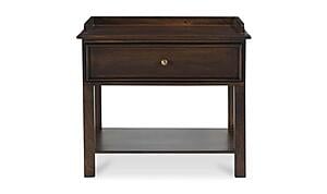 Maeve Nightstand - Dark Brown by Moe's Home Collection