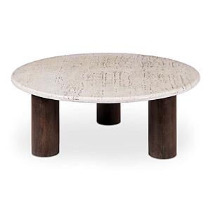 Landon Coffee Table Beige Travertine by Moe's Home Collection