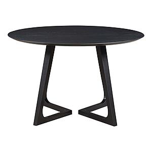 Godenza Round Dining Table - Black by Moe's Home Collection