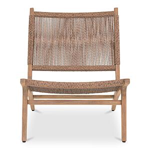 Palma Outdoor Lounge Chair - Warm Brown by Moe's Home Collection