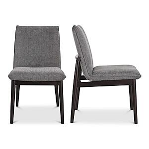 Charlie Dining Chair - Dark Grey - Set of 2 by Moe's Home Collection