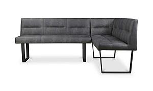 Hanlon Corner Bench - Dark Grey by Moe's Home Collection