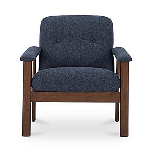 Parker Lounge Chair Dark Blue by Moe's Home Collection