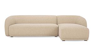 Faye Right Sectional Beige Boucle by Moe's Home Collection