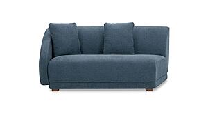 Fraser Left Arm Facing Sofa Deep Blue by Moe's Home Collection
