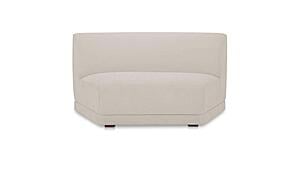 Fraser Wedge Slipper Chair Off White by Moe's Home Collection