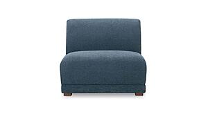 Fraser Slipper Chair Deep Blue by Moe's Home Collection