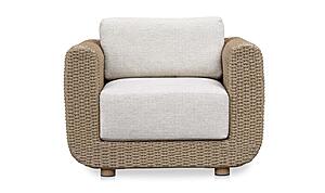 Soma Outdoor Accent Chair Natural by Moe's Home Collection