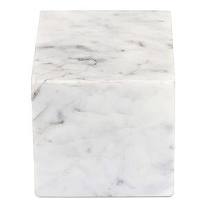 Cora Cube Tabletop Accent Banswara Purple White Marble by Moe's Home Collection