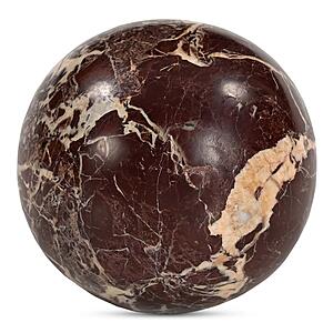 Odessa Sphere Tabletop Accent Red Levanto Marble by Moe's Home Collection