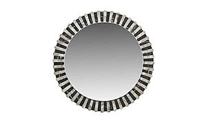 Isolde Mirror Black & Beige Marble by Moe's Home Collection