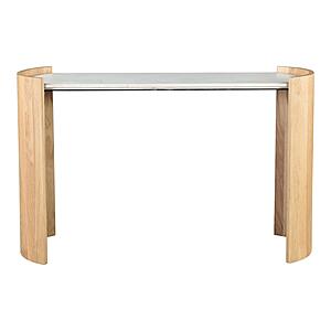 Dala Console Table White by Moe's Home Collection