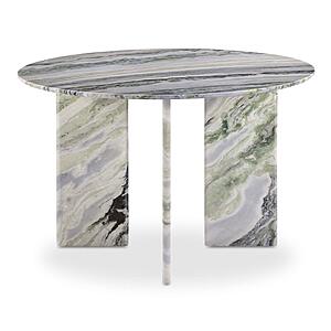 Celia Round Dining Table Green Onyx Marble by Moe's Home Collection